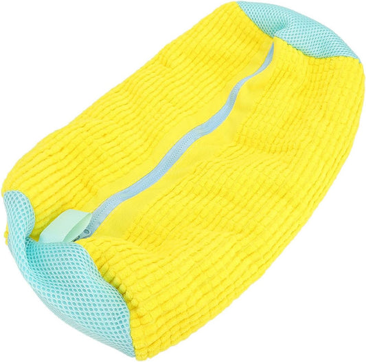 Yellow Shoe Wash Bag